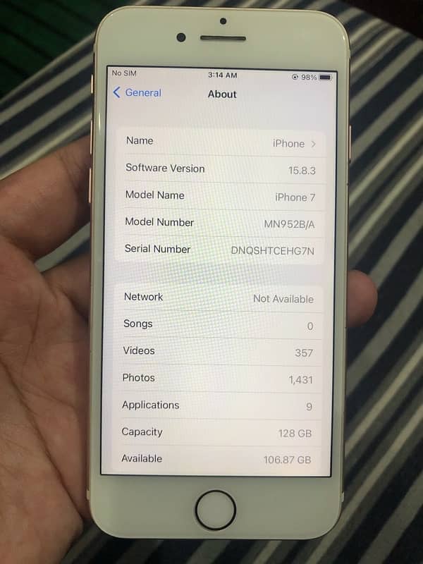 Iphone 7 PTA 128gb 6