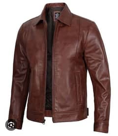 Brown vintage leather jacket