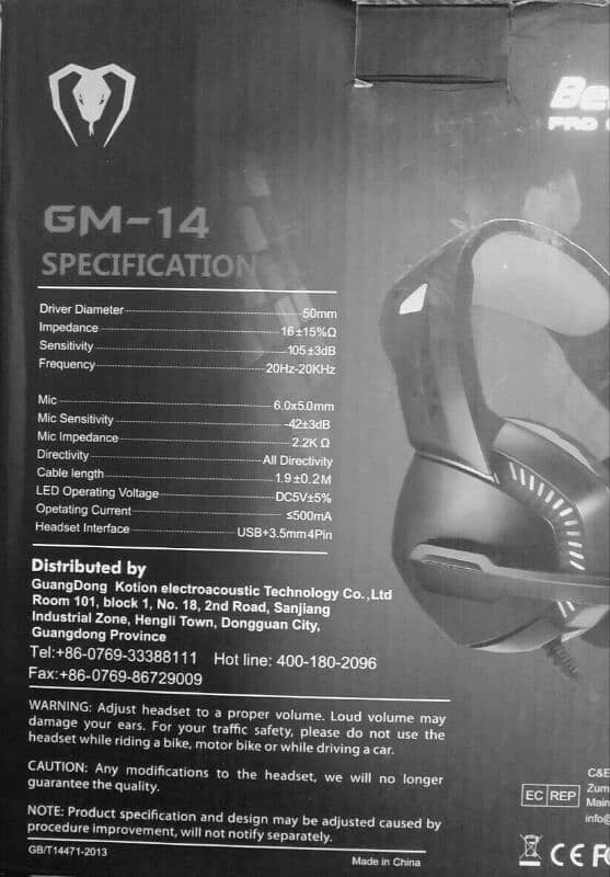 BeeXcellent GM-14 pro Gaming Headset 5