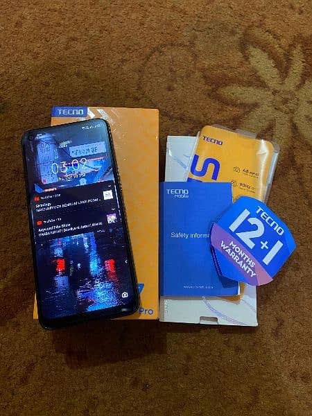 Tecno spark 7pro 4/64 with box seal pack & warranty card 3