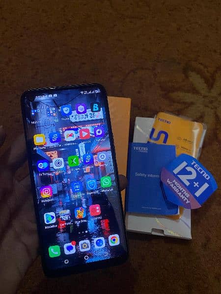 Tecno spark 7pro 4/64 with box seal pack & warranty card 5