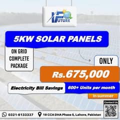 5kw On Grid Solar Panels Complete package