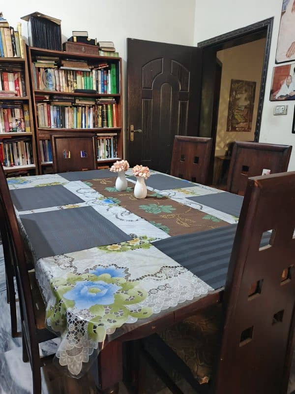 dining table with six chairs 0