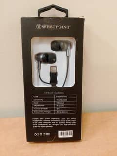 WEST POINT EARphone 413 - lightning port 0