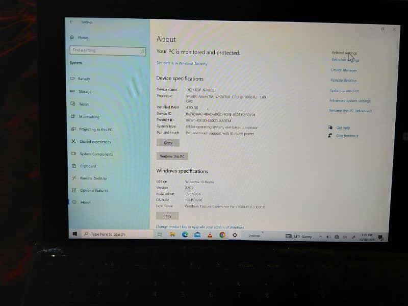 Microsoft surface 3 laptop Touch Screen and detachable keyboard 4