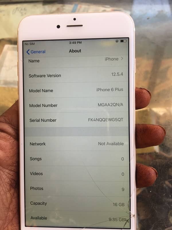 iphone 6plus 16gb non pta tuch break but working ma ha 1