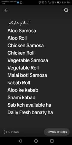 Frozen Roll & Samosa Available in Whole sale price