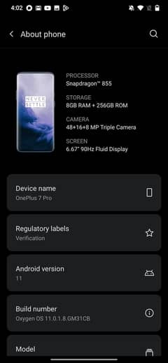 One plus 7 pro 256 gb 0