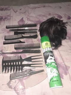 aik hair wegh with spary and brush set