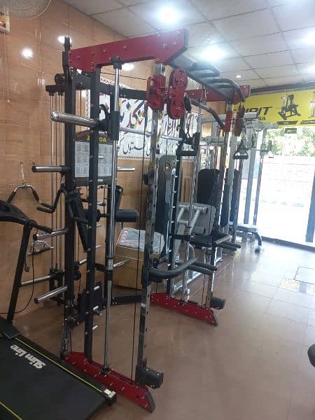 multi functional Smith cable power rack gym and fitness machine 2