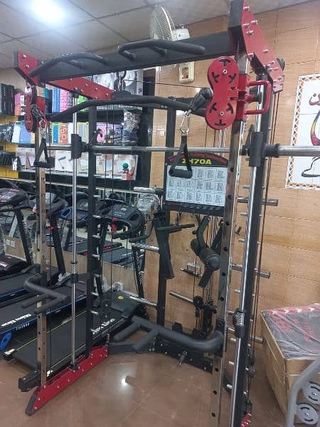 multi functional Smith cable power rack gym and fitness machine 5