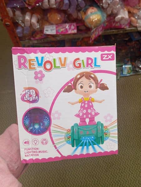 musical bicycle and musical telephone and revolver girl toy 2