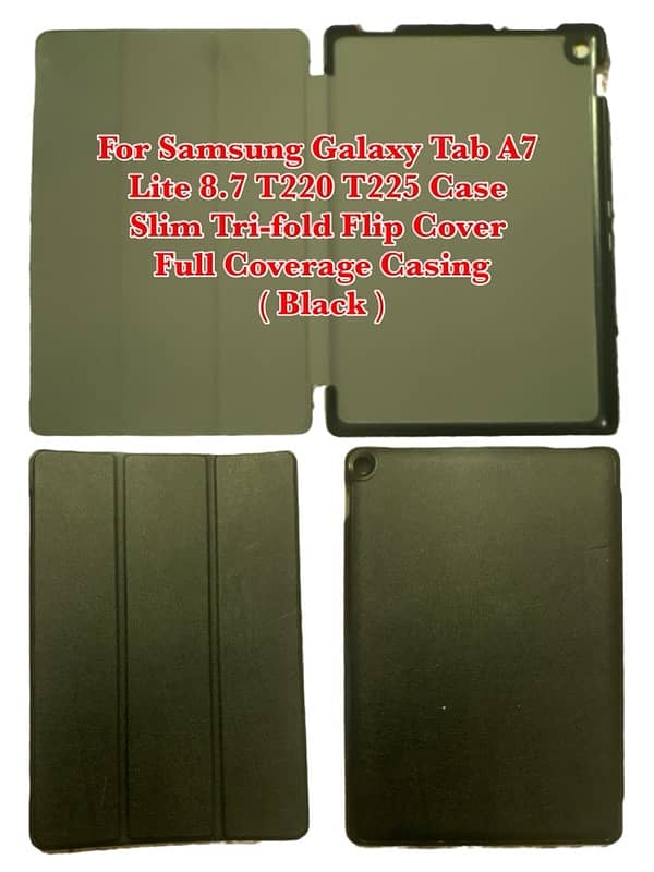 Samsung Galaxy Tab A7 Lite 8.7 Case Slim Tri-fold Flip Cover Casing 2