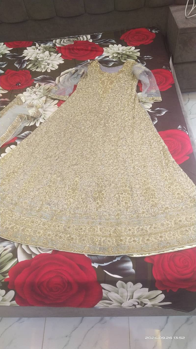 Bridal grey maxi just 5 hours used 1