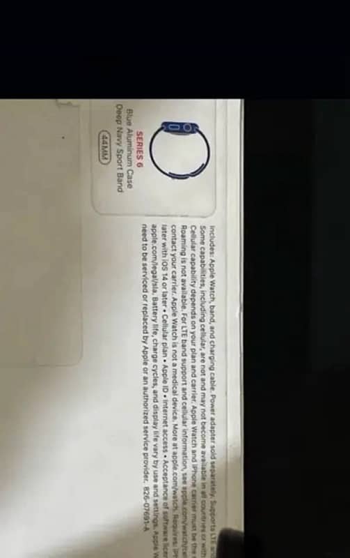 Apple Watch Series 6 44 mm blue colour 8