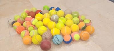 81 Cricket Balls plus with two kids footballs free