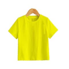 kid's stitched cotton jersey plain T-shirt 0