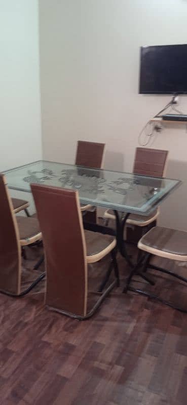 Dining Table With 6 Chairs Set 1