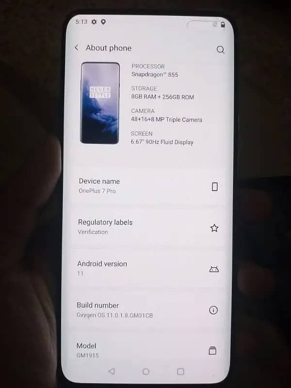 One plus 7Pro PTA Approved 256 GB Exchange Possible 2