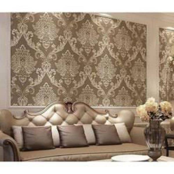 Wallpapers / Vinyl Wooden Floor / Roller Blind / Grass / Fluted Panel 7