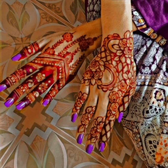 Bridal Mehndi Designs|Customised Dress Matching Mehndi Design 0