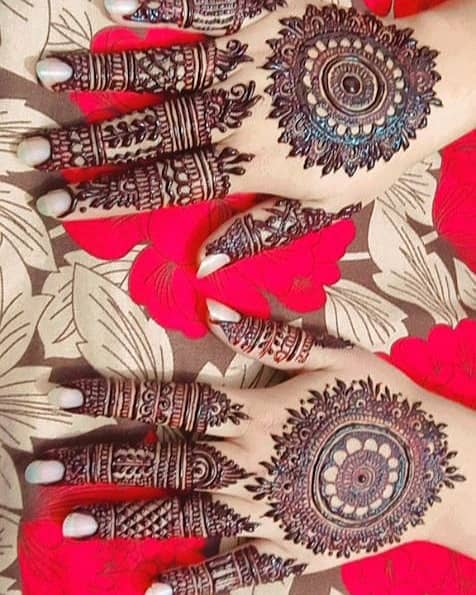 Bridal Mehndi Designs|Customised Dress Matching Mehndi Design 6