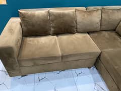 5 seater brown sofa