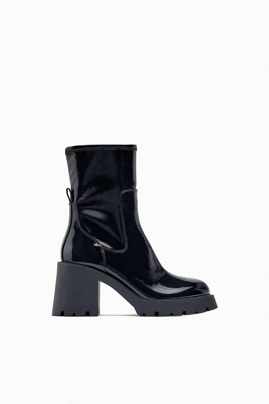 zara chelsea and over the knee and combat lace boots 7