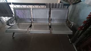 Steel 3 Seater Chair for sale 0