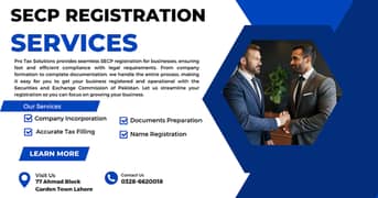 Company Registration Services Available in Lahore