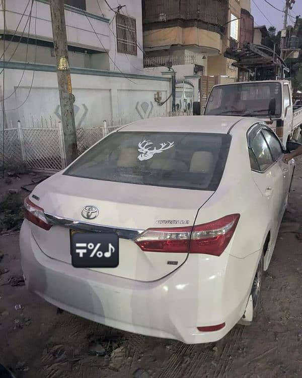 Toyota Corolla GLI 2016 Model White Color 1