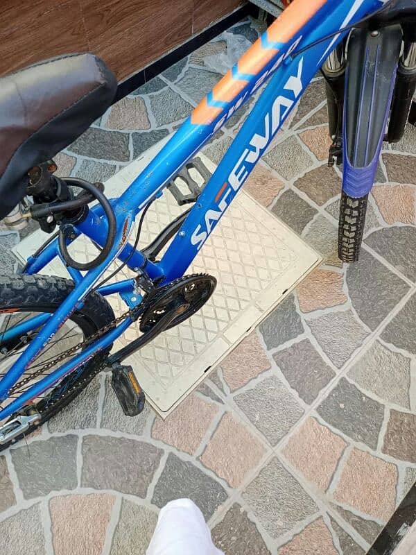 blue colour bicycle for sale 1