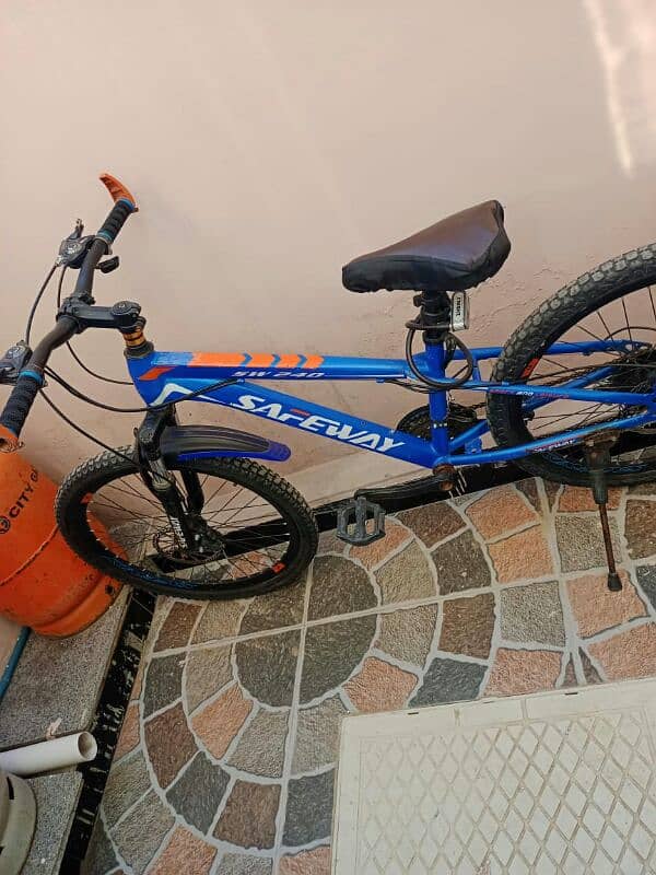 blue colour bicycle for sale 4