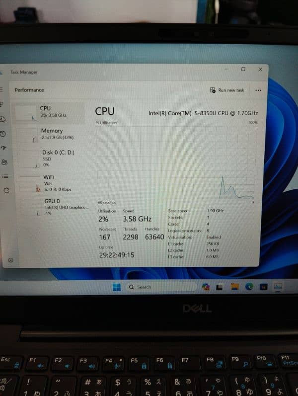 Dell 7390 i5, 8th Gen 2