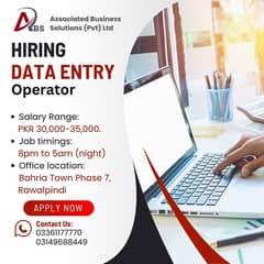 We Are Hiring Data Entry Operator