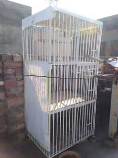 Heavy iron angal cage 3 protion aseel birds murgy 03125493963 W/S