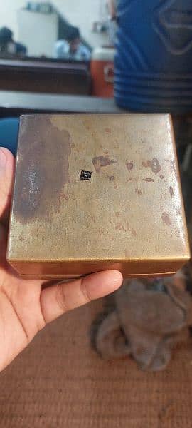 Antique brass box, indian made. 1