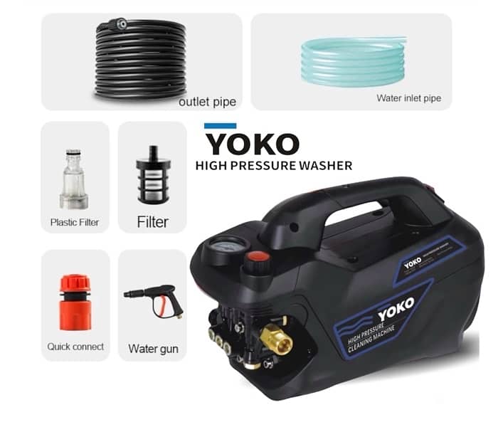 Yoko High Pressure Washer 1800 Watt 200 Bar Discount Offer 1