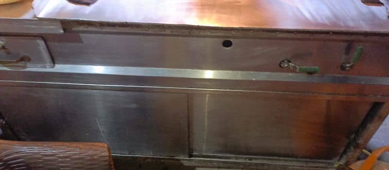 steel burger counter sale with material 2