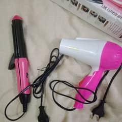 Hair straightener & Hair dryer