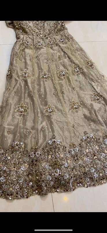 bridal maxi for average height in gold color 1