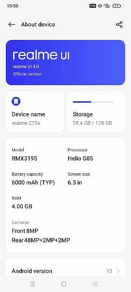 realme c25s argent sale 10