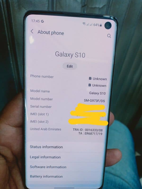 Galaxy S10 duos, 8/128, Only calll pllzzzz 0