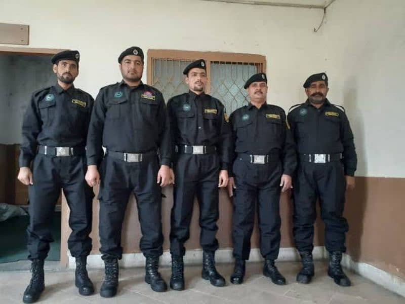 We need security guard at different location in Lahore۔ 3