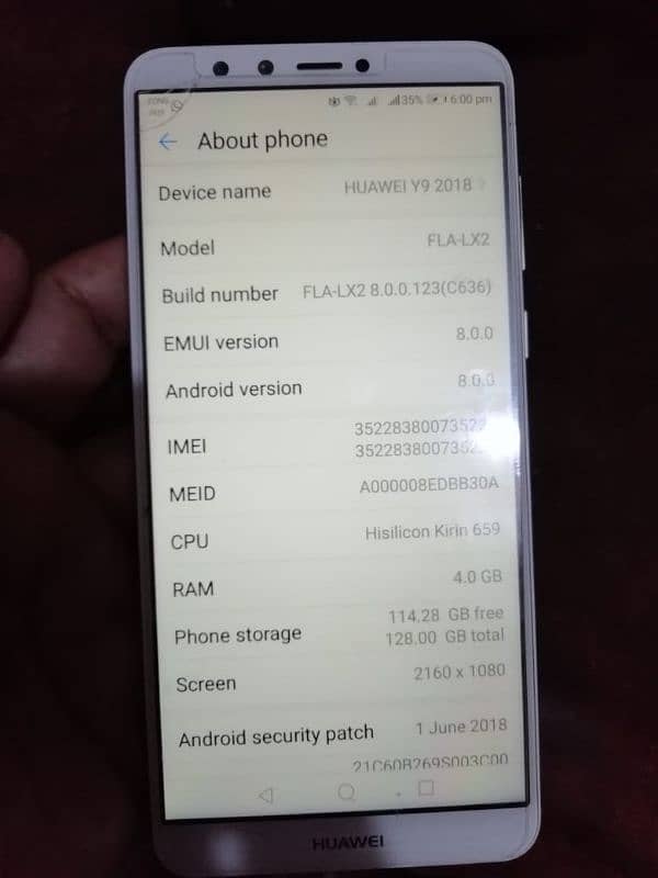 Huawei y9 2018 4