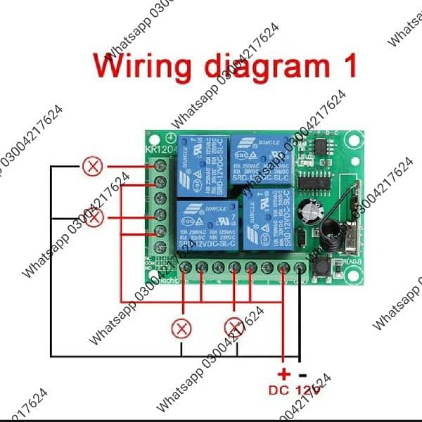 433 Mhz RF 4CH EV1527 Car Learning Code Remote Control Wireless 2