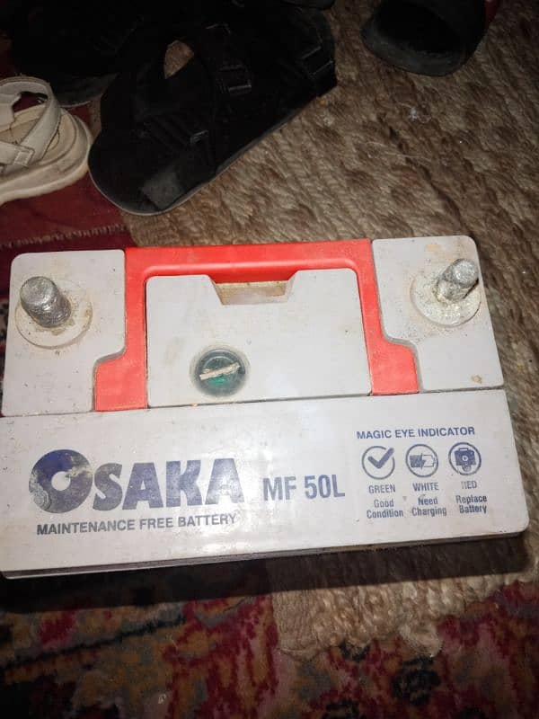 osaka battery 50L 12v 38ah 9 plat 2