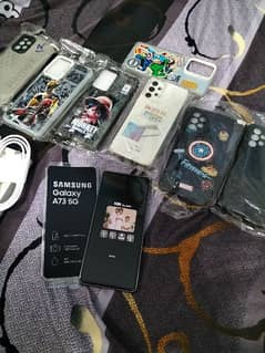 Samsung A73 5G Complete Box 100% Condition