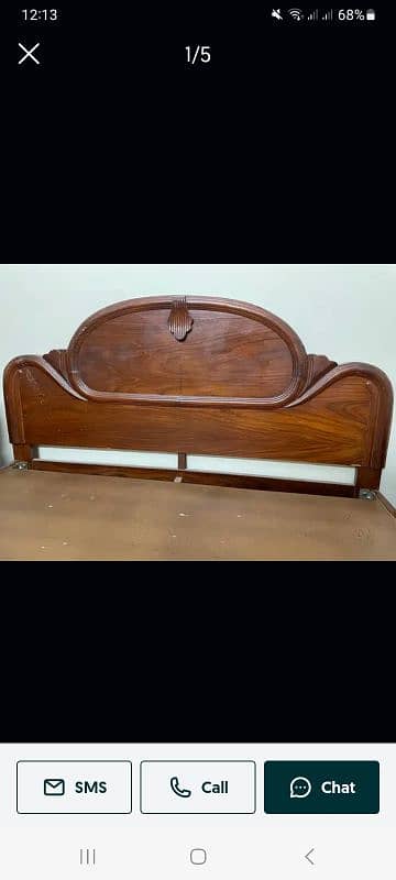 wooden double bed 4