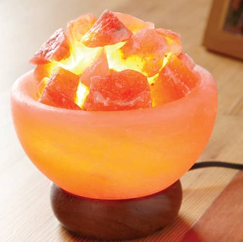 Himalayan salt lamp pink color customised shape and natural shape 2